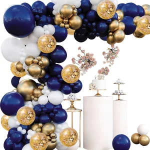 1 Night Blue Golden Latex Party Decoration Birthday Wedding Valentine’s Day Mother’s Day Graduation Ramadan Chinese New Year