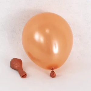 10 Inch Decoration Rose Gold Pearl Color Latex Round Shape Metallic Balloon for Party
