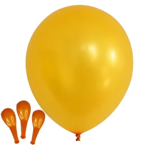 10 Inch Gold Color Pearlescent Solid Thick Metallic Balloons for Birthday Party