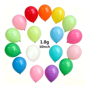 10 Inch Latex Balloons 100pcs Pack Party Decoration for Birthday Wedding Event Celebration