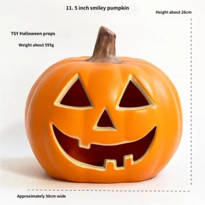 10 Inch Latex Pumpkin Lamp Halloween Ghost Festival LED Luminous Indoor outdoor Decoration for Shopping Mall Courtyard Props