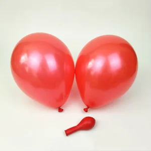 10 Inch Red Color Pearl Latex Wedding Decoration Latex Metallic Balloons