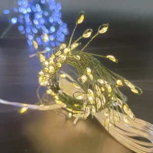 100 LED Copper Wire Christmas Festival Arrangements Decorative Lighting Firecracker Lights Fairy String Lights for Holiday