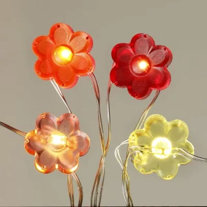 100 LED Solar Outdoor Blossom Flower Microwire Light Decoration for Summer Season LED Solar Lights Outdoor Garden Waterproof