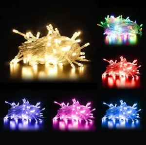 100 LED String Fairy Lights 220V Outdoor Holiday Decorations 10m Christmas Wedding Party Garland Lighting CE Christmas Lights