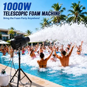1000W Party Foam Machine Party For Summer Activities Kids Swimming Pool DJ Events Foam Cannon Machine
