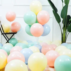 100PCS Valentine Macaron Foil Round Durable Balloons Kit Balloon Garland Arch Set for Birthday Party Decor