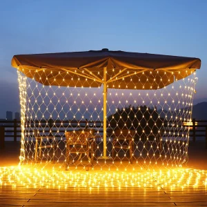 10M Outdoor LED Fairy String Net Lights Warm White 80 100 8 Lighting Modes for Christmas Party Festivals Wedding Decorations