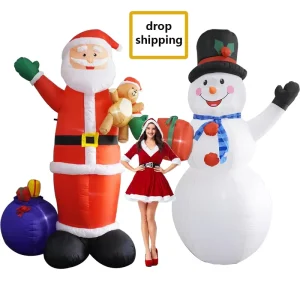 10ft Customized for Christmas Lighted Waterproof Polyester Inflatable Mascot Decorative Festival and Halloween