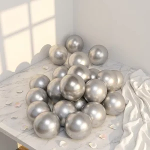 10in 1.8g Metal Latex Balloons Metallic Finish for Birthday Wedding Arch Store Anniversary Opening Scene Decoration