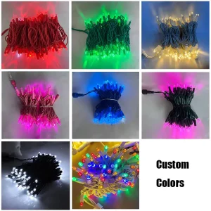 10m 100LED RGB Synchronized Christmas String Lights Outdoor Waterproof Remote and Controller CE UKCA for Europe UK