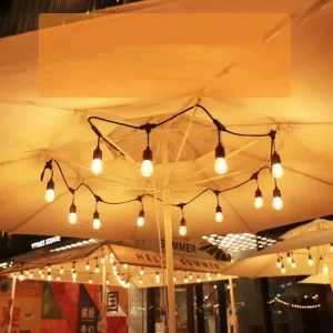 10m 20m Function Garden Decoration LED Lights E27 Bulb Christmas Decorative Party Wedding IP65 Waterproof LED String Light Bulb