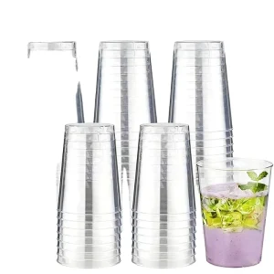 10oz PS 300ml Tumblers Disposable BPA Free Wedding Printed Logo Custom Tableware Shot Glass Modern Party Drinkware