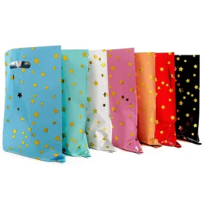 10pcs bag Medium Size 25x16cm In stock Aluminum Foil Gift Bags Small Stars Candy Favors Birthday Wedding Party Decor