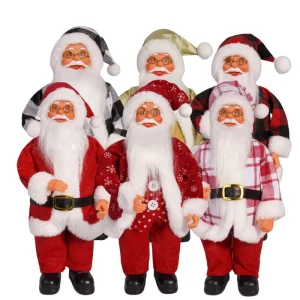 11.8-Inch Realistic Christmas Desktop Ornament with Santa Claus