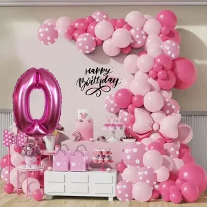 112pcs Themed Arch Latex Balloon Set for Christmas Ramadan New Year & Birthday Parties Wedding Decorations with Butterfly Design