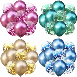 12 Inch Balloon Set Birthday Party Decoration Wedding Arrangement Wedding Supplies Latex Confetti Party Balloons