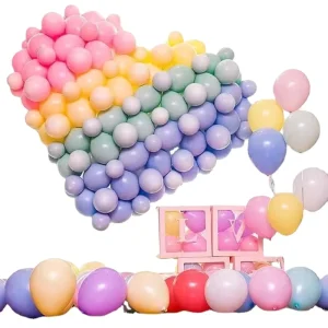 12 Inch Macaron Latex Metallic Balloon Holiday Party & Wedding Decoration Happy Birthday Balloon for Festive Celebrations