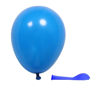 12 Inch Thicken Blue Color Matte Round Shape Latex Standard Balloons