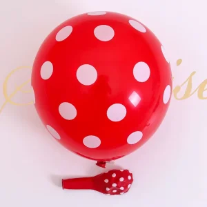 12 Inch Thickened Colorful Polka Dot Latex Helium Balloon for Holiday Birthday Party Decorations