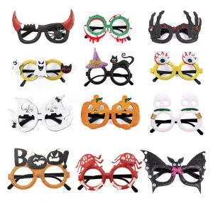 12 Styles of Halloween Cloth Glasses for Kids for Parties Holiday Decorations Haunted Houses