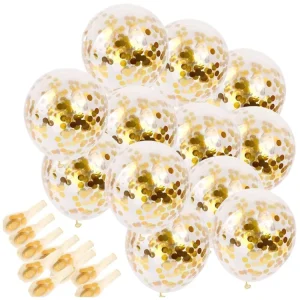 12 inch latex balloon party wedding decoration golden confetti birthday party decoration balloons