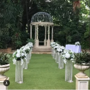 120CM/47″ Tall 22 CM Diameter Iron Wedding Road Lead Centerpiece for Event Party Decoration