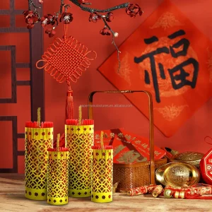 120gsm Paper Firecracker Eco Friendly Honeycomb Spring Festival Decorations with Magnets Chinese Style Decorations