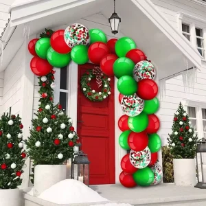 129pcs Balloon Garland for Christmas Party Decoration Balloons Arch Kit for New Year Decoration Backdrop Decor