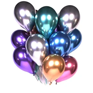 12inch Happy Birthday Wedding Christmas Halloween Theme Party Supplies Decoration Chrome Metallic Latex Balloon Ballon
