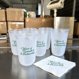 12oz 14oz 26oz Disposable PP Plastic Coffee Cups with Lids 2 Compartment Household Drinkware for Parties CN Birthday Wedding Cup