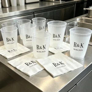 12oz 14oz Black Disposable Pp Frosted Custom Plastic Party Cups for Weddings Events Bulk 500cc Cocktail Birthday