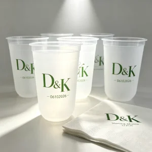 12oz BPA Free Diamond Shaped Wine Whiskey Cup Reusable Plastic With Custom Logo Monogram for Party Wedding 10oz 14oz