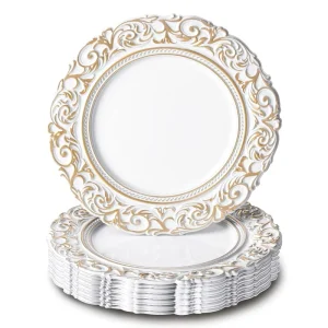 13 inch Table Tableware for Festive Party Decoration Elegant Dinner Decoration Set Tableware Home Christmas Holiday Plates