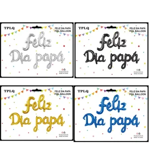 16 Inch Spanish Helium Foil Ballons Globos Happy Father’s & Mother’s Day Feliz Dia Papa & Mama Aluminum Film Balloon