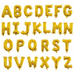 16 inch Letter Balloons Gold Rose Gold & Silver Foil Balloons for Birthday Parties