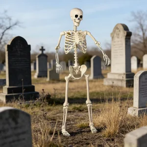 165cm Plastic Horror Skeleton Model for Halloween Decorations Garden Party and Haunted House Use Non-Toxic Durable