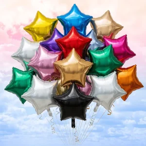 18 Inch Champagne Gold Star Shape Foil Balloons Birthday Wedding Baby Shower Anniversary Party Decorations Supplies Balloons