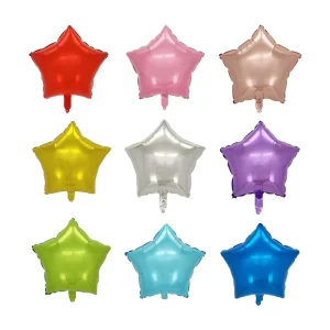 18 Inch Gradient Star Shape Aluminum Foil Balloons Bright Color Eco Friendly Durable Recyclable Valentine’s Birthday New Party