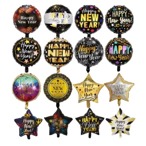 18 Inch Happy New Year Foil Balloon Party Decoration Accessories