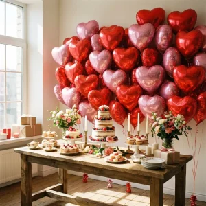 18 Inch Heart Shaped Happy Birthday Aluminum Foil Balloon for Wedding Party Holiday Decorations