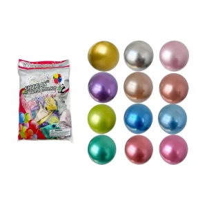 18 Inch Latex Balloon with Chrome Finish Chrome Balloon for Decoration Supplies