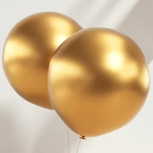 18 Inch Metallic Glod Giant Chrome Metallic Latex Balloons Helium Party Metallic Balloons
