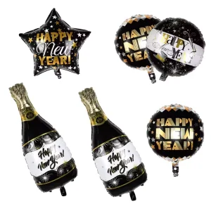 18 Inch New Year Pentagram Balloon Decoration for Christmas and New Year Party Balloons