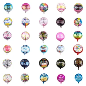 18 Inch Round Foil Balloons Happy Birthday Christmas Party Decoration Balloons
