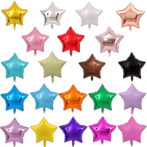 18 Inch Star Metallic Foil Helium Balloon Disposable Eco Friendly Wedding Party Mother’s Day Graduation Back to School