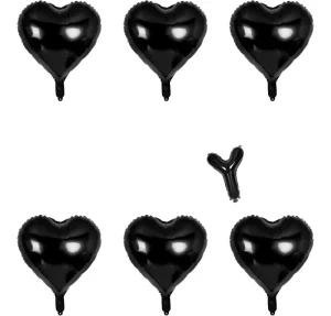 18 inch Heart Foil Balloons Decorative Balloons for Qixi Festival Mall Events Weddings and Bridal Room Decorations