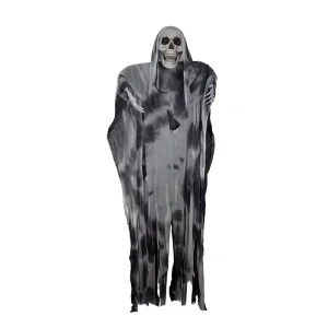 180cm Sound Activated Halloween Hanging Ghost with LED Eyes Ink Color Haunted Decor