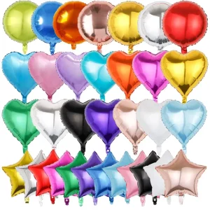 18Inch Customized Star Shape Foil Balloons Printing for Party Decorations Home Decor Heart Round Custom Globos