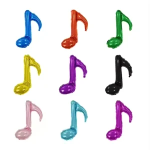 18Inch Music Symbol Shape Mylar Globos Balloon Foil Note Music for Concert Party Supplies Birthday Decoration